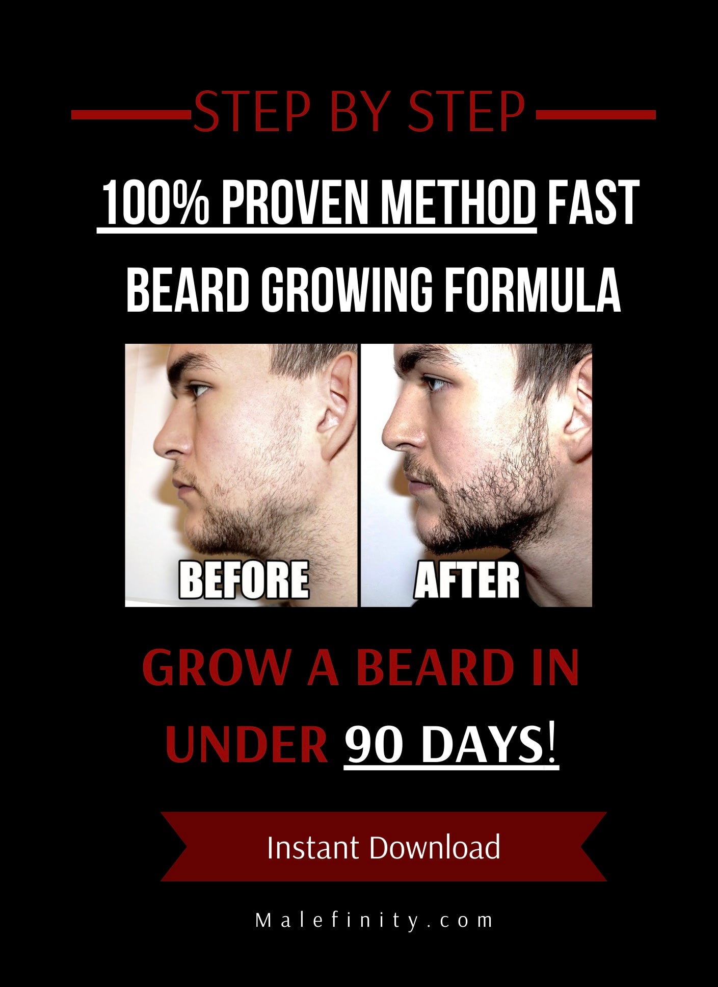 100% Proven Method: Beard Growing Formula  (Instant Download)