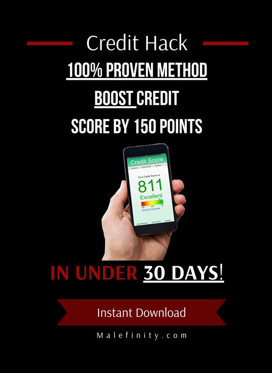 Credit Hack: Boost Credit Score 150 Points in 30 Days!!! (Instant Download)