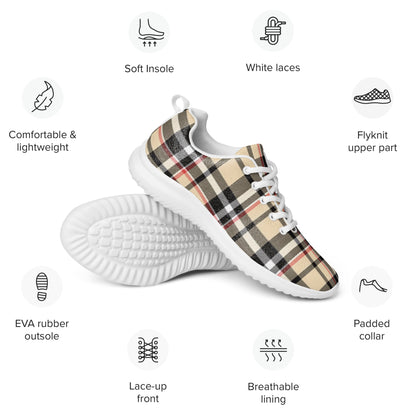 Men’s Luxury Plaid Athletic shoes