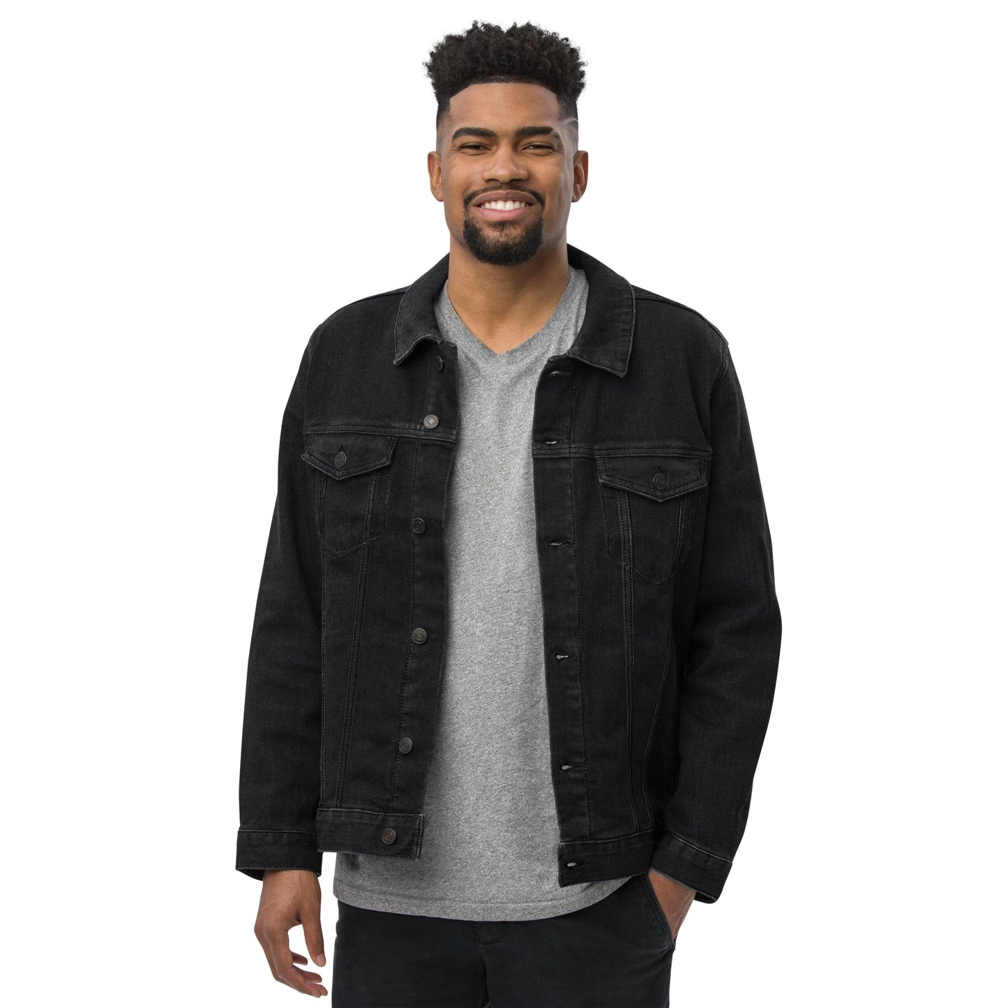 LUXURY BLACK DEMIN JACKET