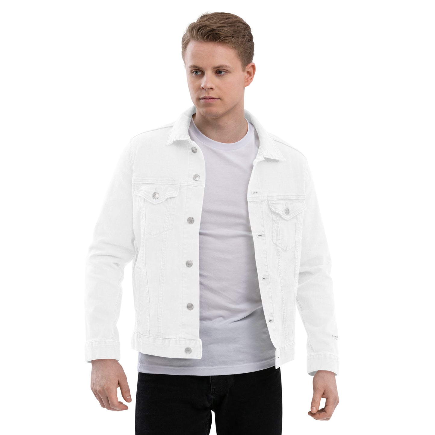 Luxury White Denim Jacket