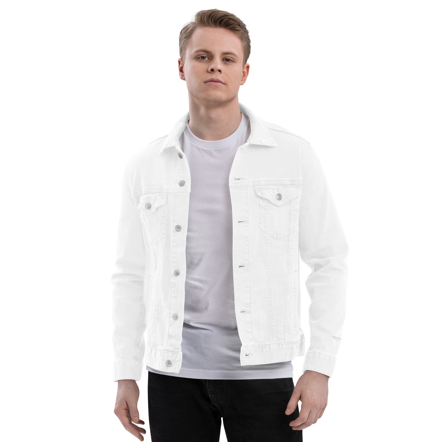 Luxury White Denim Jacket