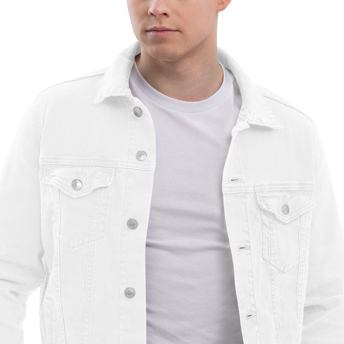 Luxury White Denim Jacket